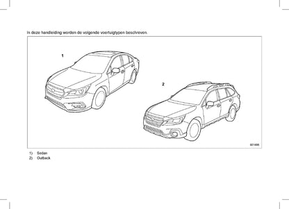 2019 Subaru Outback/Legacy Bedienungsanleitung | Niederländisch