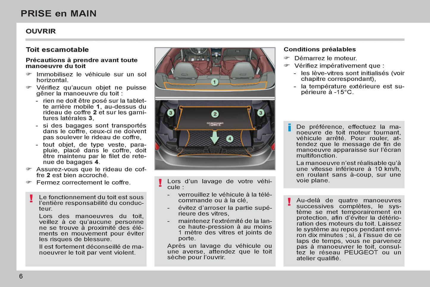 2011-2013 Peugeot 308 cc Manuel du propriétaire | Français