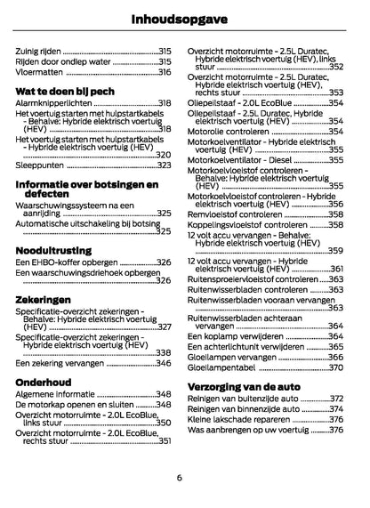 2021-2024 Ford Galaxy/S-Max Gebruikershandleiding | Nederlands