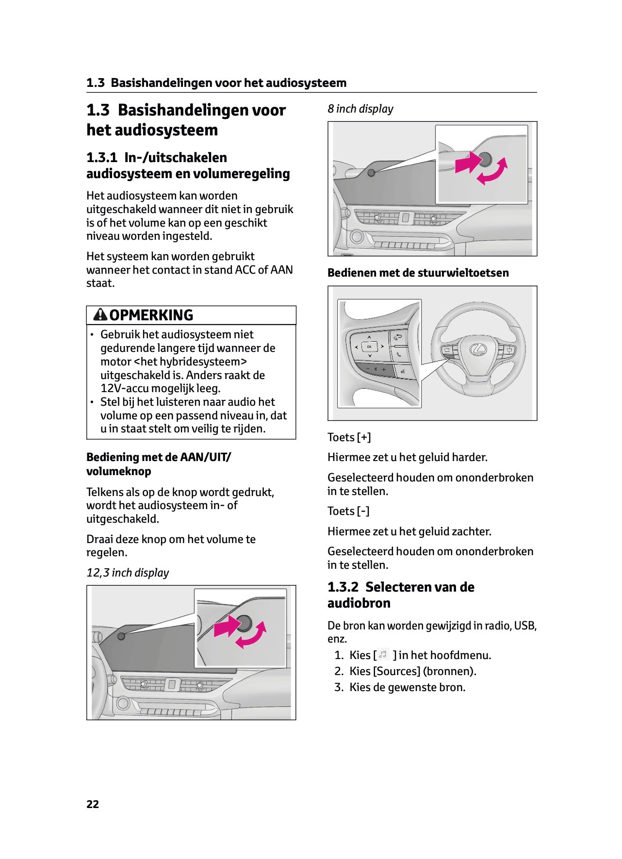 2022-2023 Lexus UX 250h Infotainment Manual | Dutch