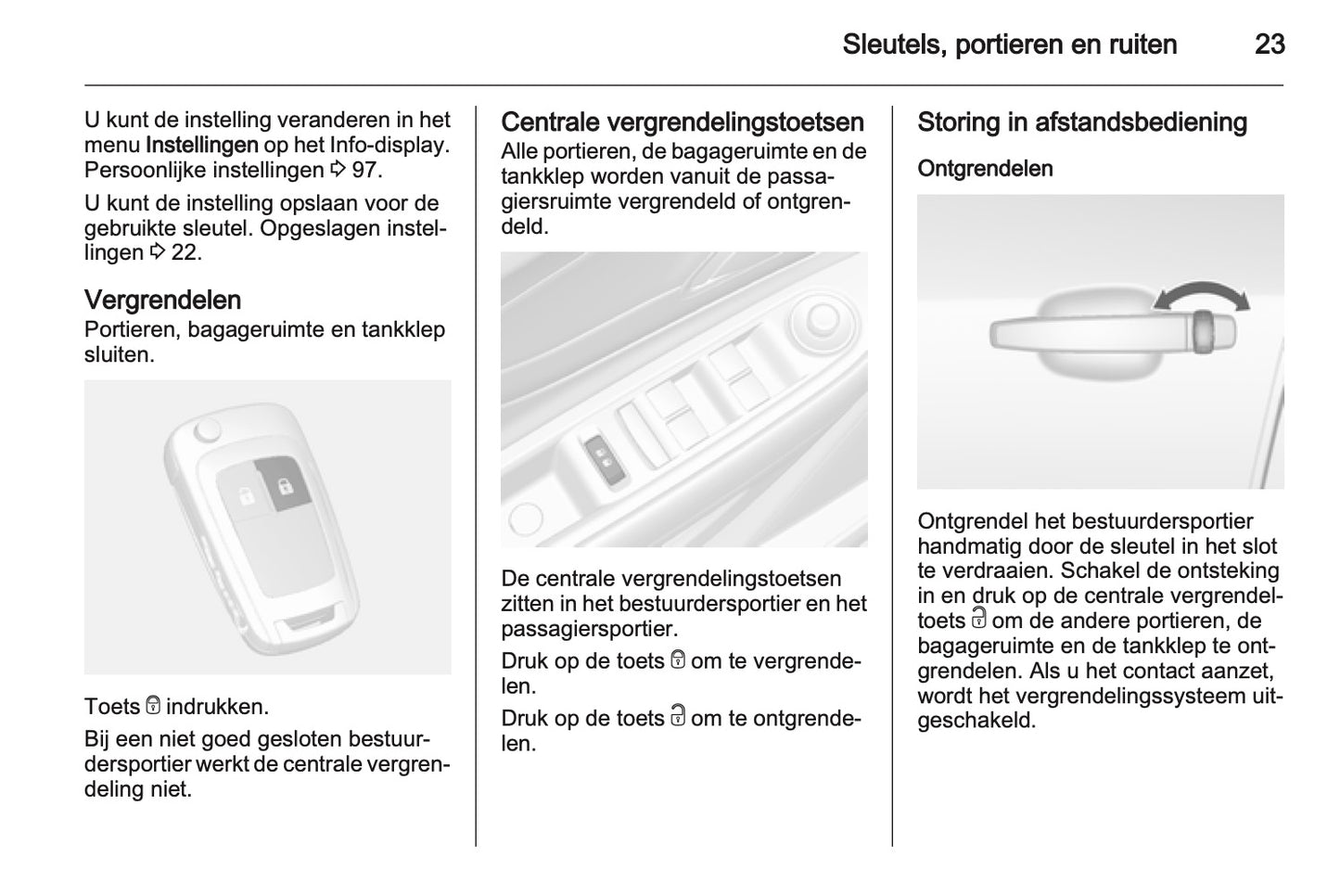 2013 Opel Mokka Owner's Manual | Dutch