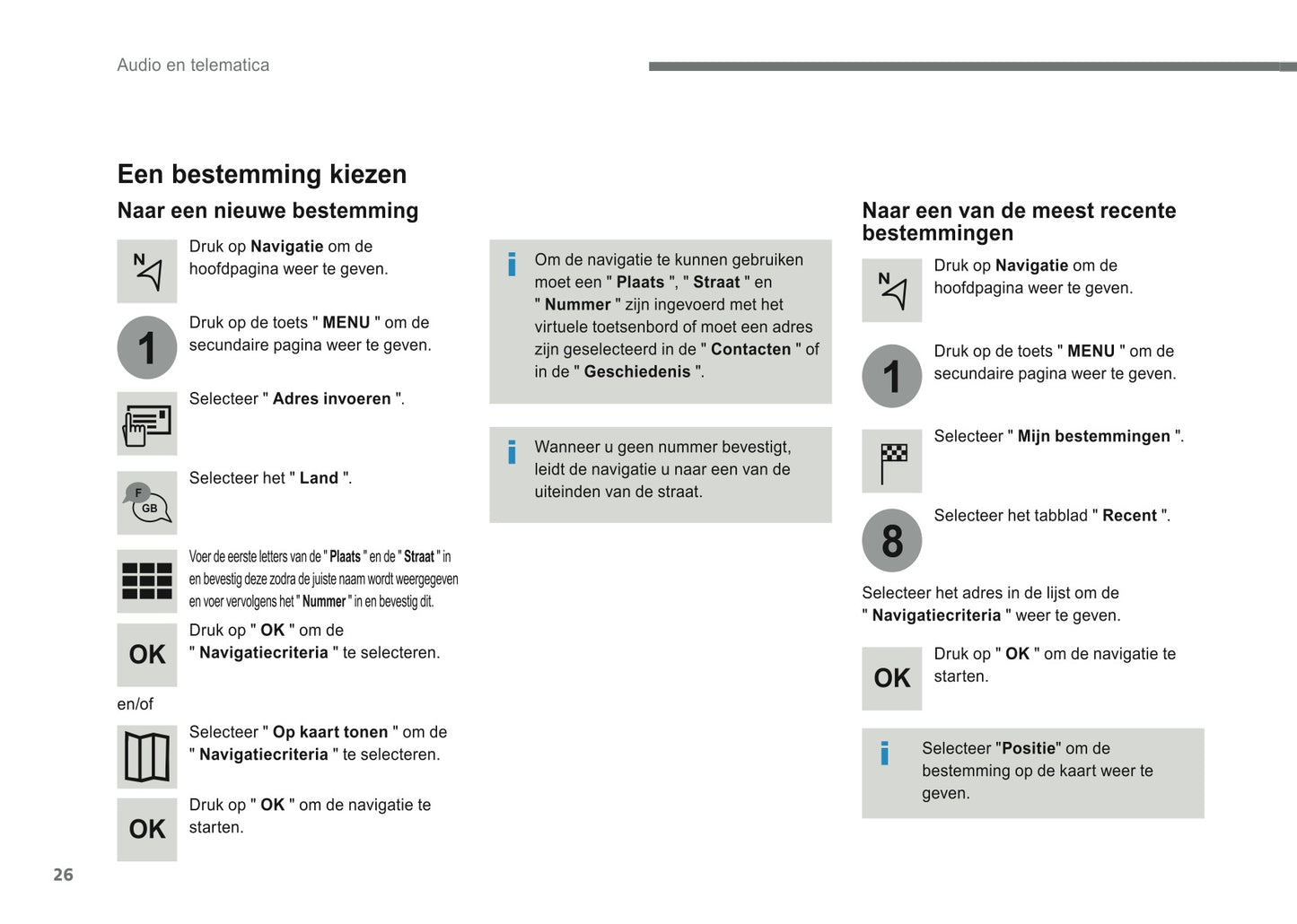 2016-2018 Citroën Infotainment Manual | Dutch