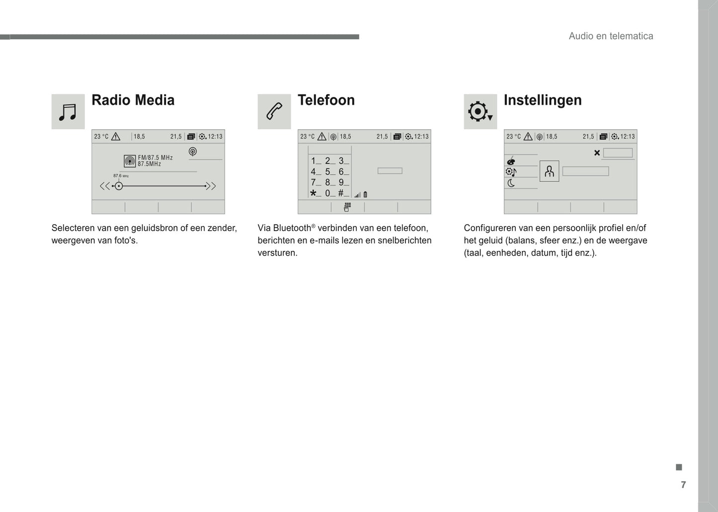 2016-2018 Citroën Infotainment Manual | Dutch