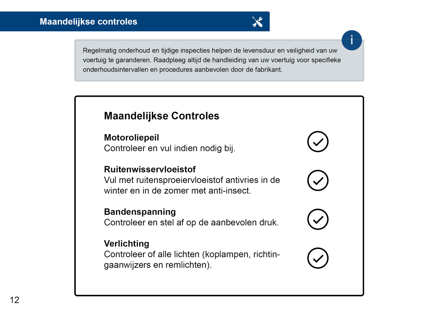 Seat Maintenance Book | Dutch