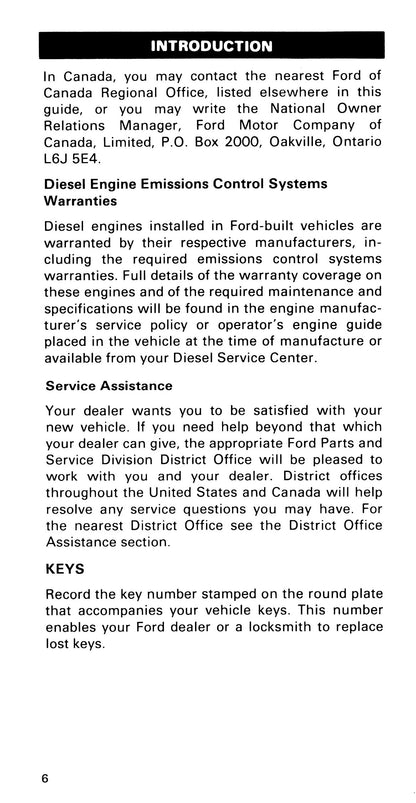 1985 Ford Medium Duty / 600 / 700 / 7000 Bedienungsanleitung | Englisch