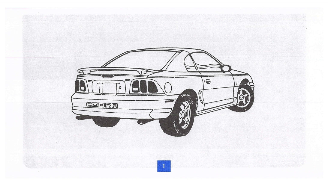 1998 Ford Mustang SVT Cobra Supplement Manuel du propriétaire | Anglais