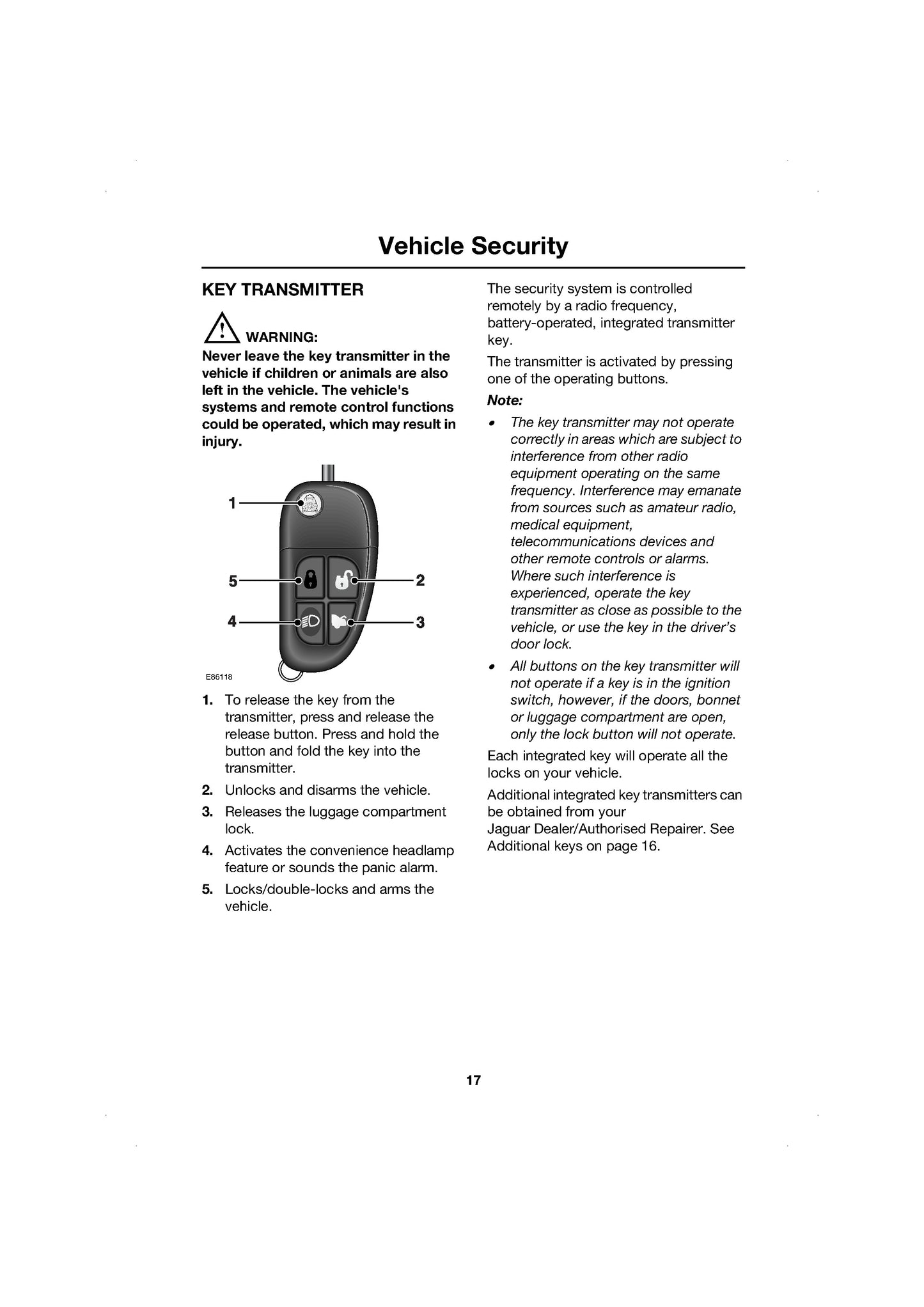 2008 Jaguar XJ Owner's Manual | English