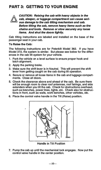 1990-1999 Peterbilt Owner's Manual | English