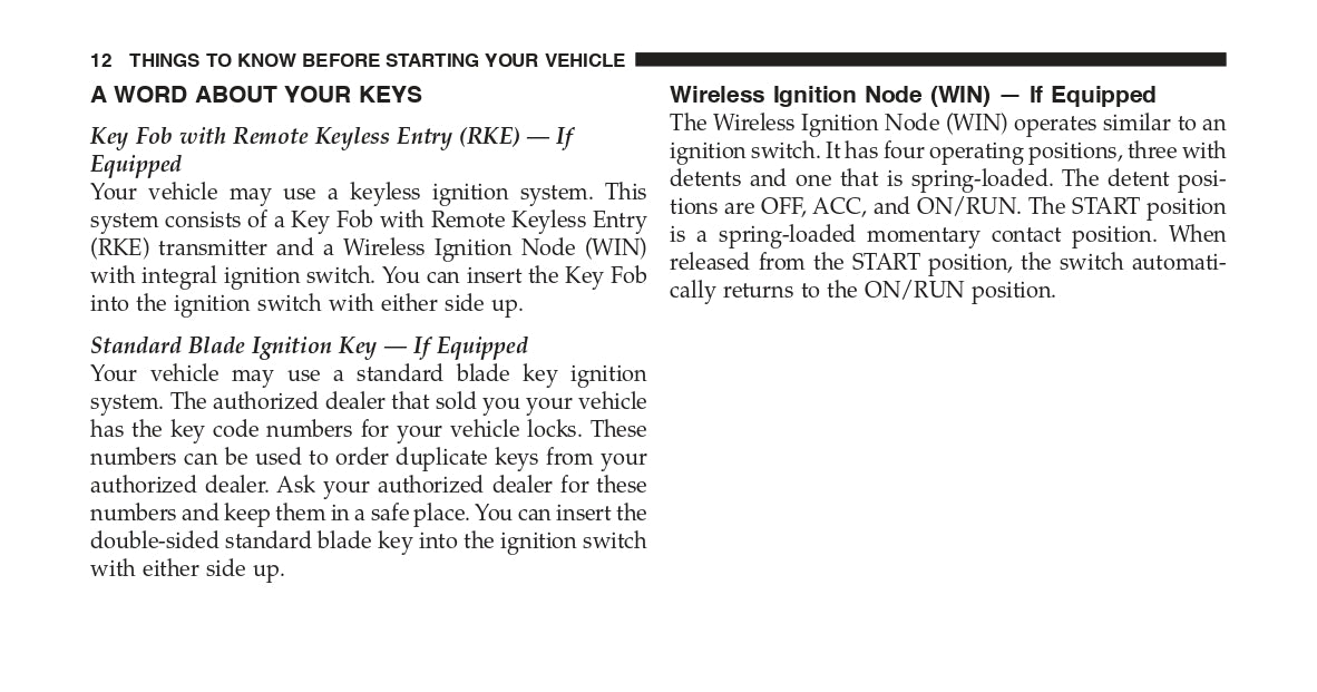 2012 Dodge Ram Truck Owner's Manual | English