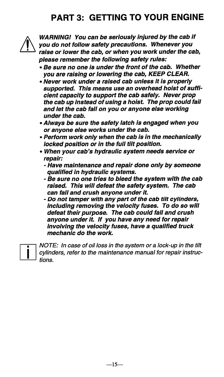 1990-1999 Peterbilt Gebruikershandleiding | Engels