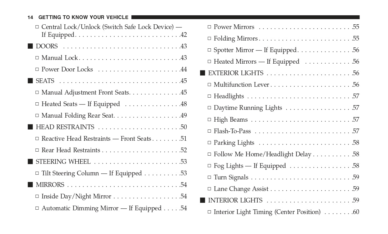 2018 Fiat 500e Owner's Manual | English