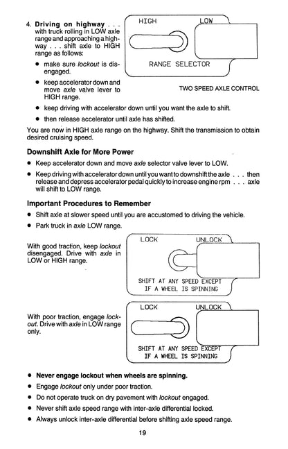 1981 - 1990 Peterbilt 379 Owner's Manual | English