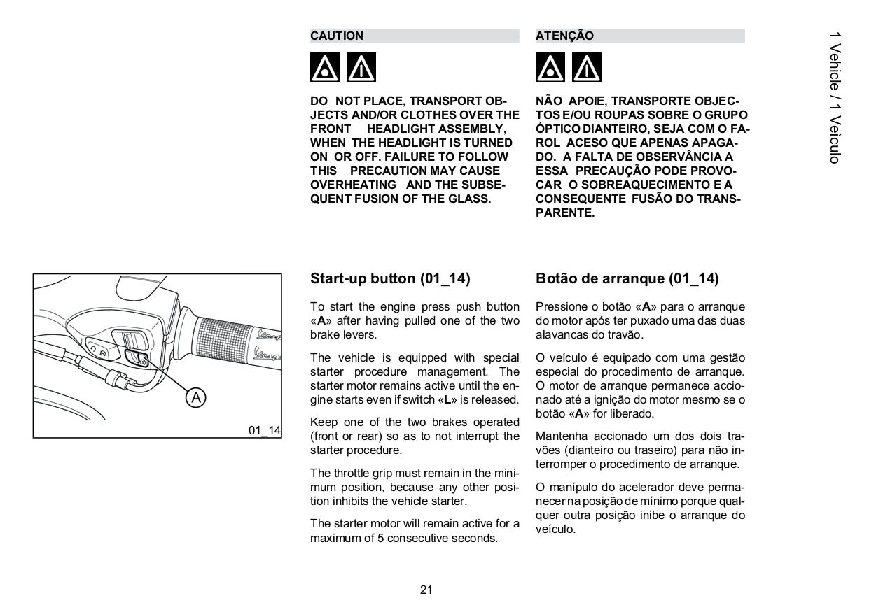 2014 Vespa 946 Gebruikershandleiding | Multi-Language