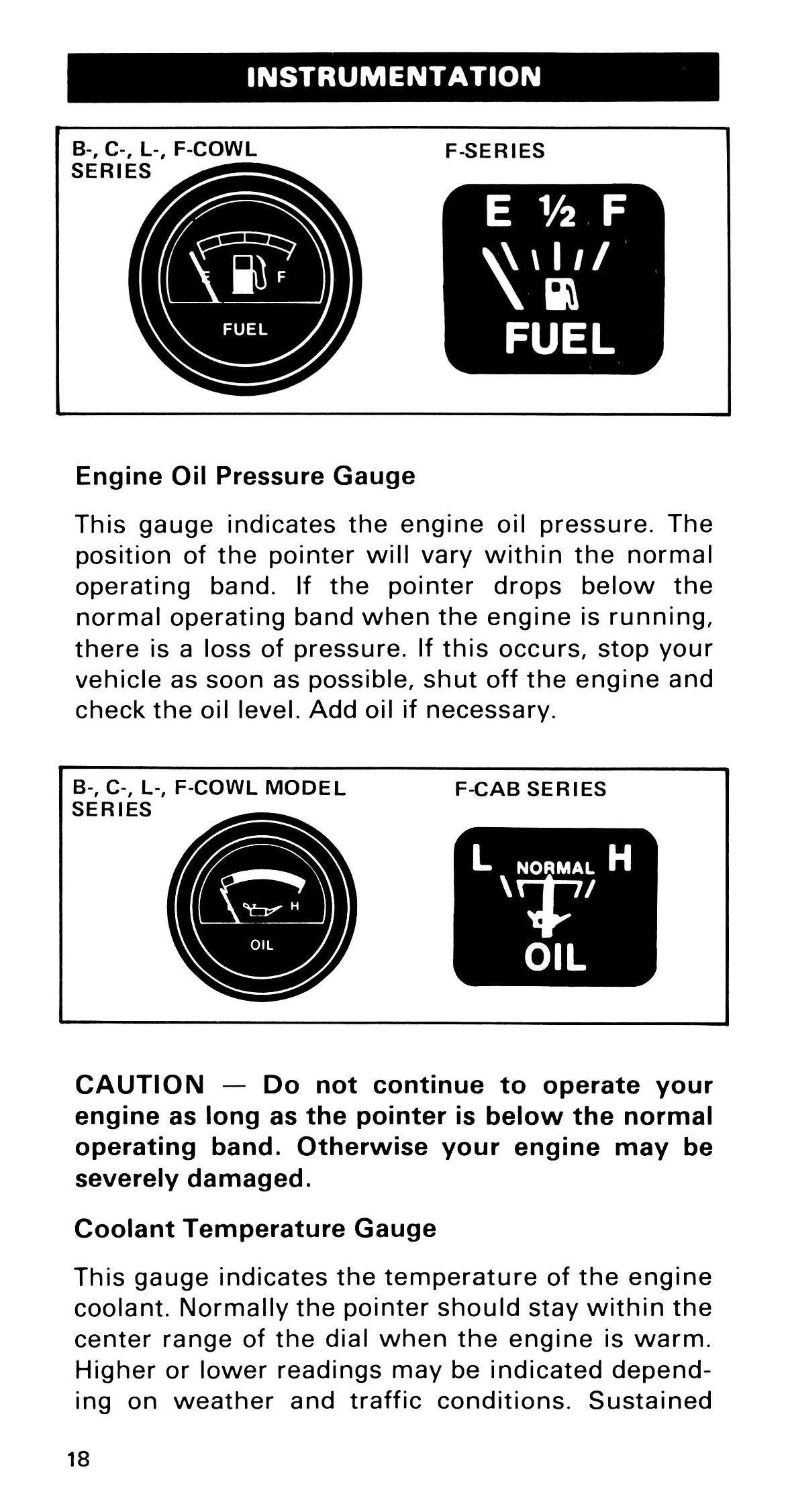 1985 Ford Medium Duty / 600 / 700 / 7000 Bedienungsanleitung | Englisch