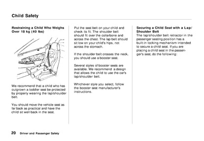 1995 Acura NSX Owner's Manual | English