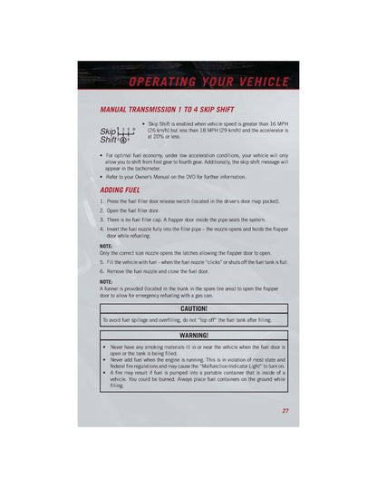 2014 Dodge Viper Owner's Manual | English