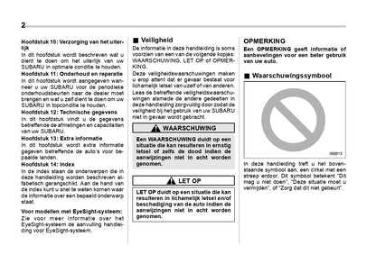 2020 Subaru Forester E-Boxer Owner's Manual | Dutch