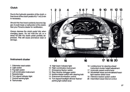 1987 Porsche 928 S4 Gebruikershandleiding | Engels