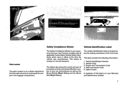 1986 Porsche 911 Turbo / Carerra Owner's Manual | English