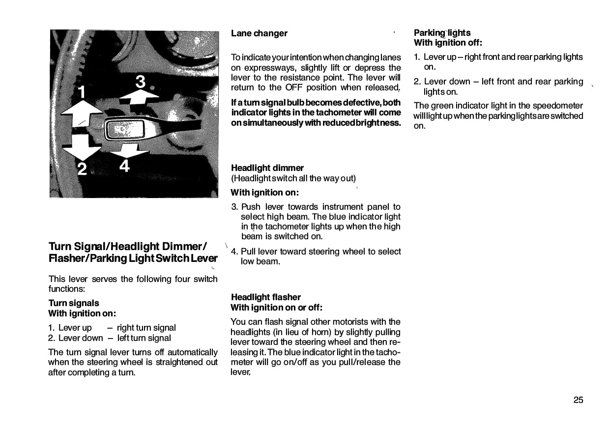 1986 Porsche 911 Turbo/911 Carerra Owner's Manual | English