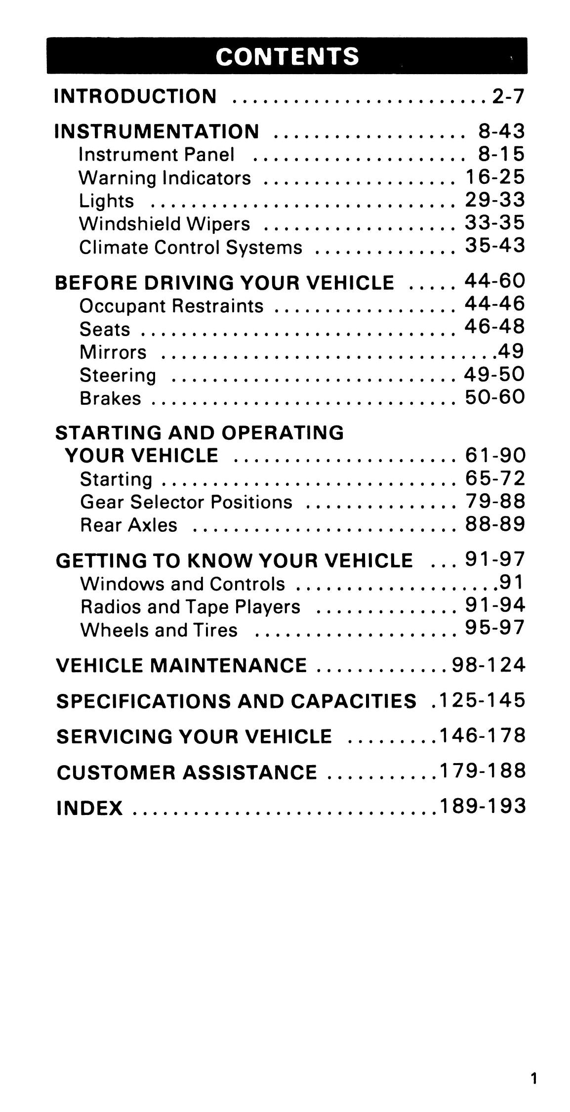 1985 Ford Medium Duty / 600 / 700 / 7000 Manuel du propriétaire | Anglais