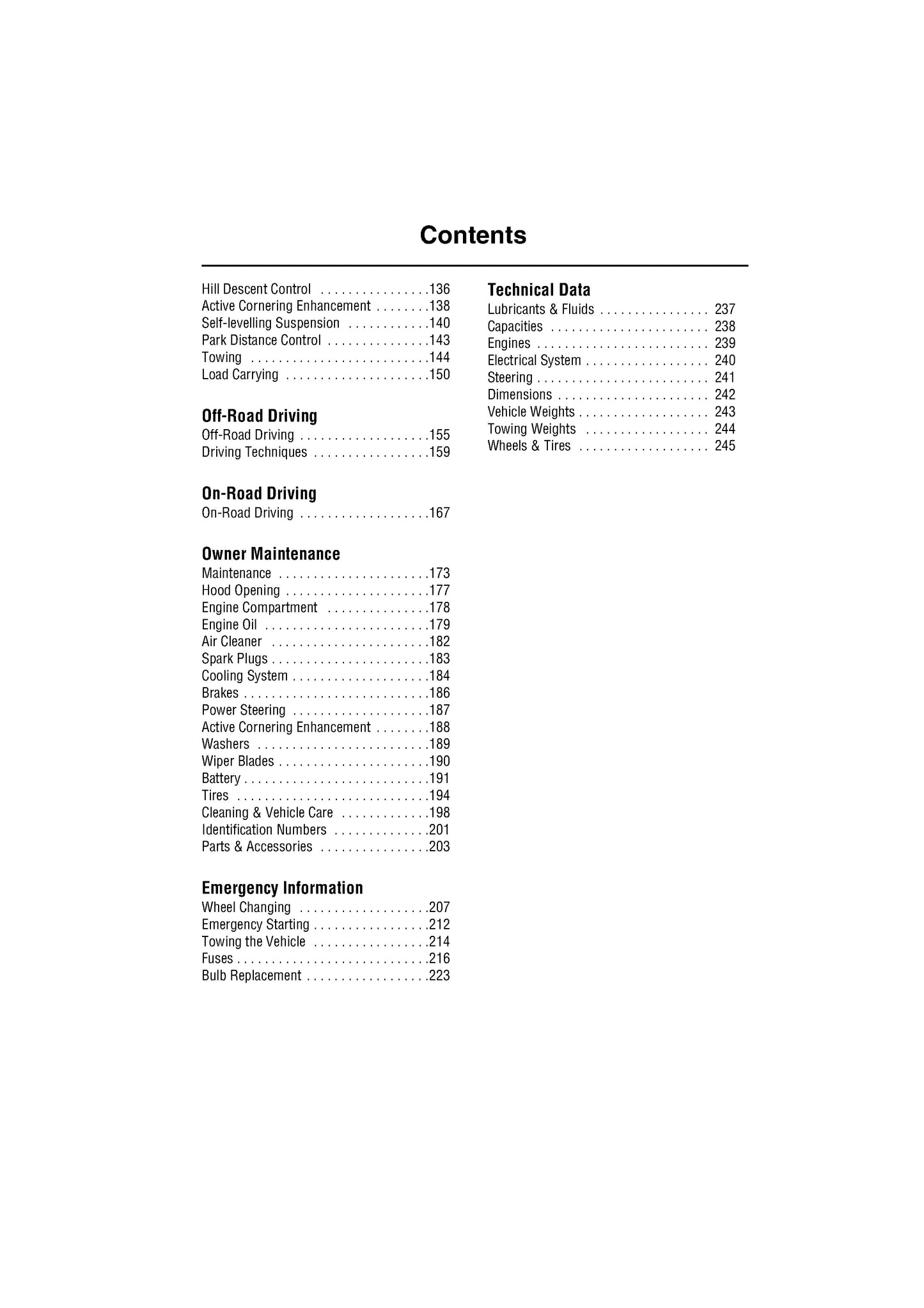 2004 Land Rover Discovery Owner's Manual | English