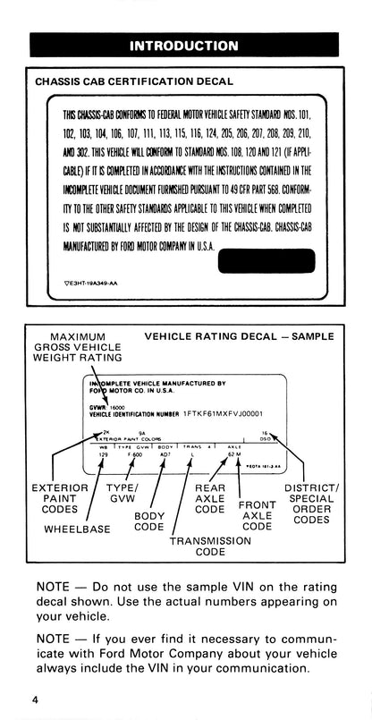 1985 Ford Medium Duty / 600 / 700 / 7000 Manuel du propriétaire | Anglais