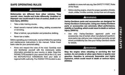 2017 Harley-Davidson FXSE Owner's Manual | English