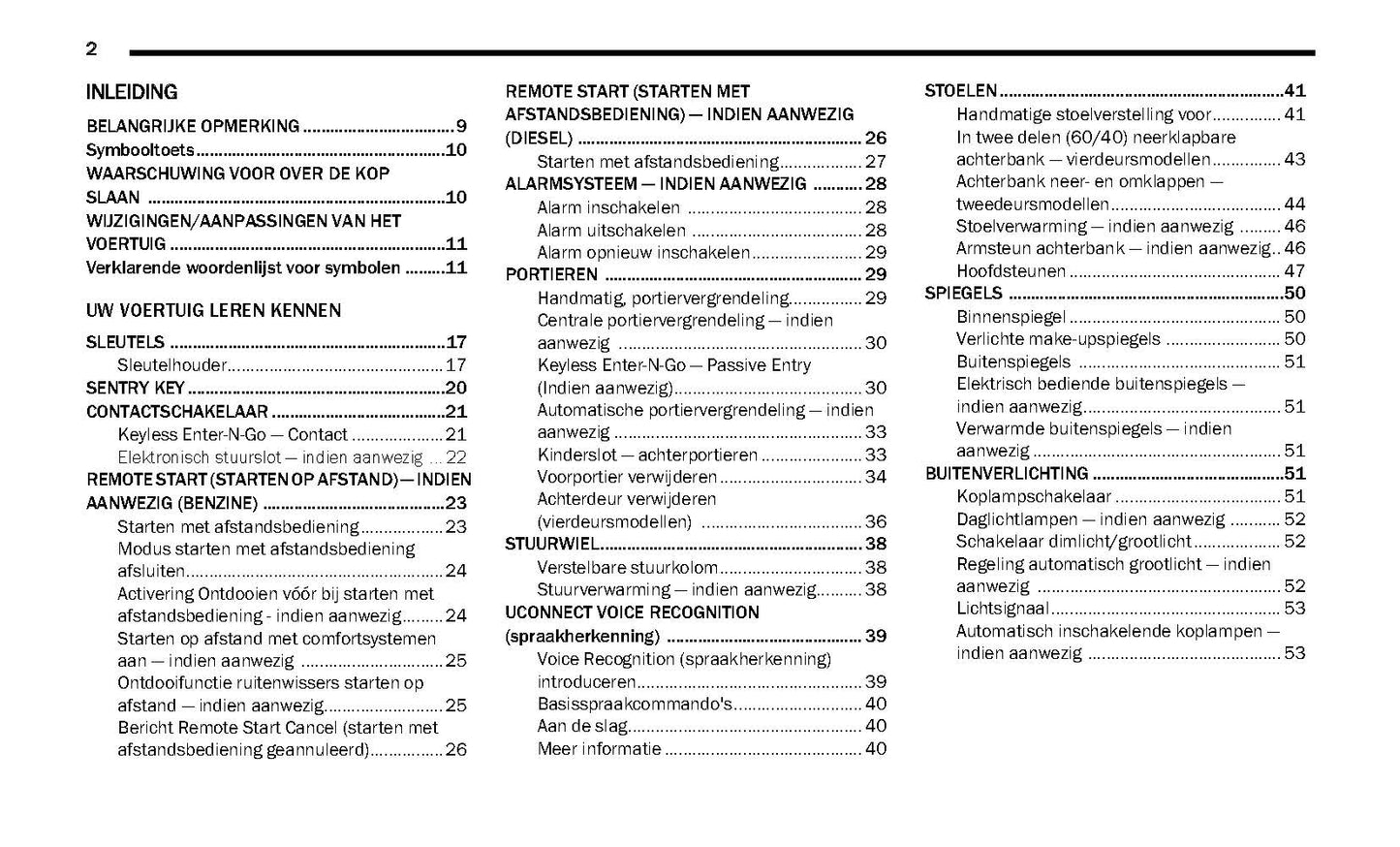 2020-2021 Jeep Wrangler Owner's Manual | Dutch