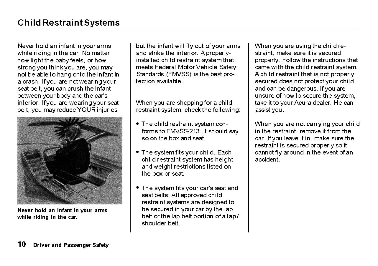 1991 Acura NSX Owner's Manual | English