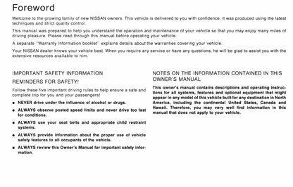 1995 Nissan 300ZX Owner's Manual | English