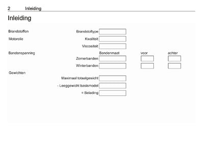 2022 Opel Vivaro Owner's Manual | Dutch