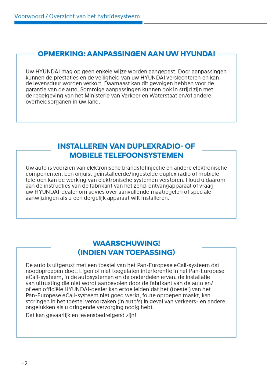2021-2022 Hyundai Tucson Hybrid/Plug-in Hybrid Owner's Manual | Dutch