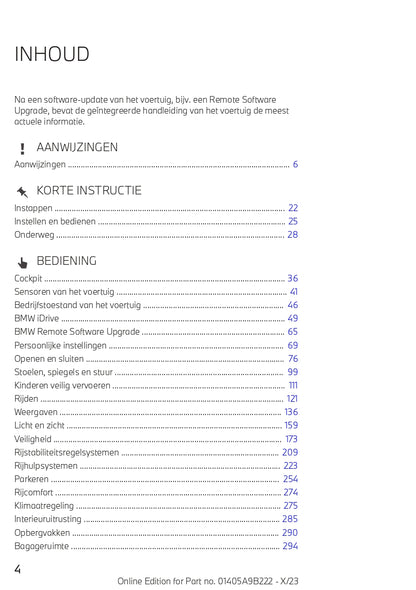 2023-2024 BMW M3 Touring Owner's Manual | Dutch