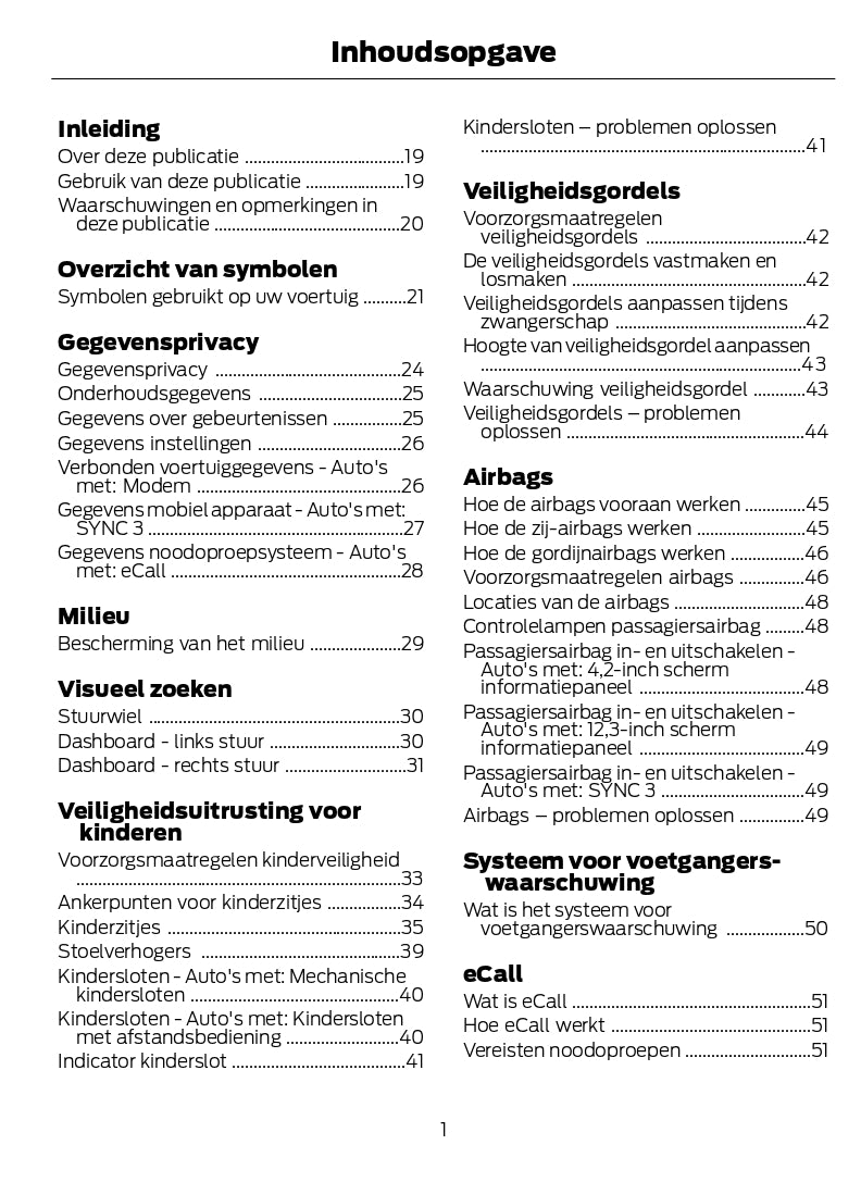 2022-2023 Ford Kuga Gebruikershandleiding | Nederlands