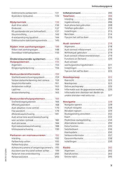 2022-2023 Audi A5 Owner's Manual | Dutch