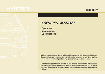 2014 Hyundai Equus Gebruikershandleiding | Engels