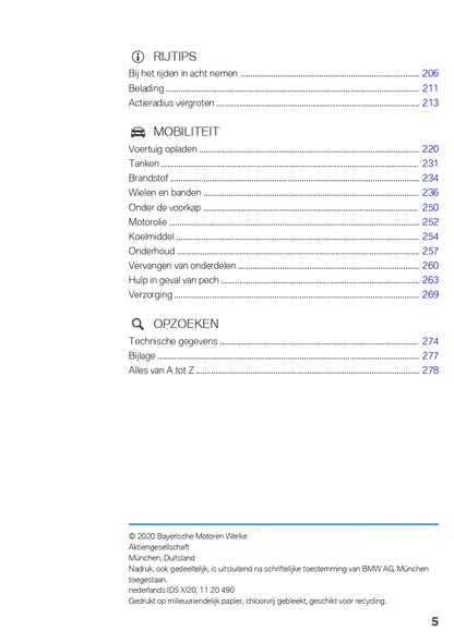 2021 BMW i3 Gebruikershandleiding | Nederlands