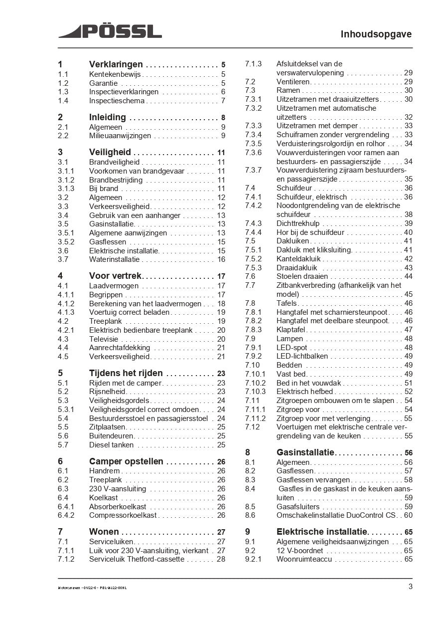 2019-2022 Pössl 2WIN Plus Bedienungsanleitung | Niederländisch