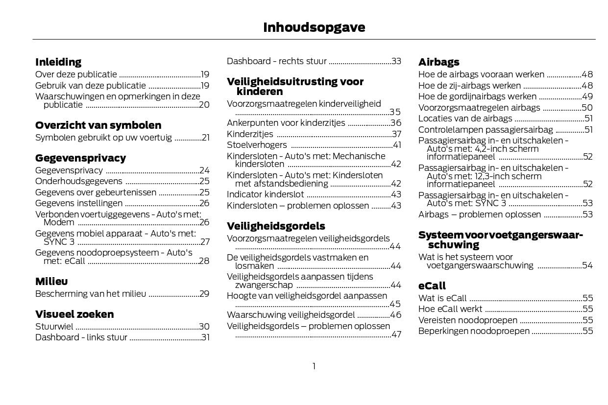 2022-2024 Ford Kuga Vignale Gebruikershandleiding | Nederlands