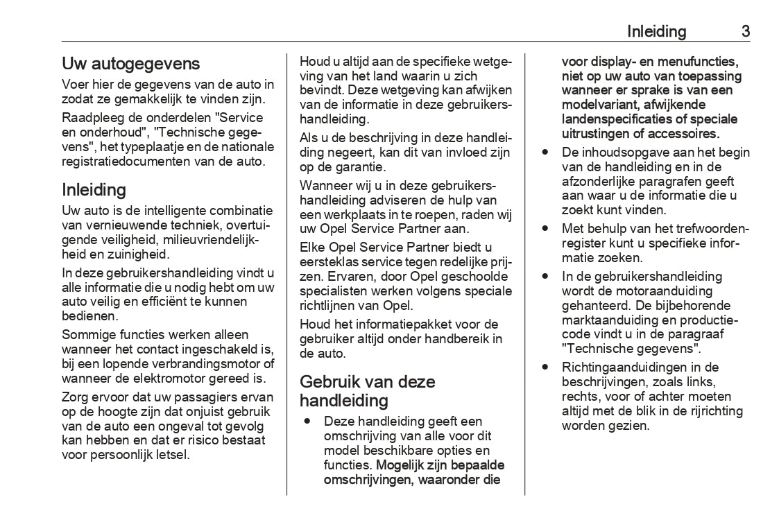 2023-2024 Opel Corsa/Corsa-e Owner's Manual | Dutch