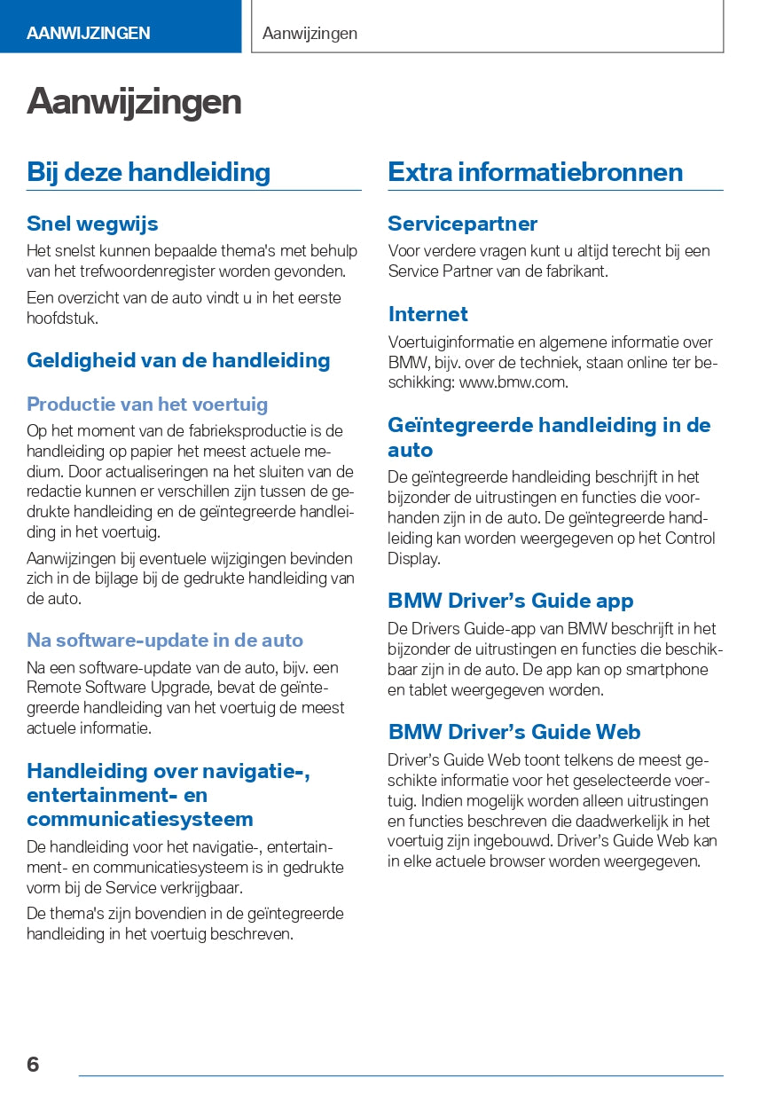 2021-2023 BMW iX3 Owner's Manual | Dutch