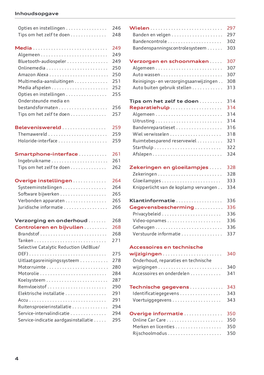 2022-2023 Audi A5 Owner's Manual | Dutch