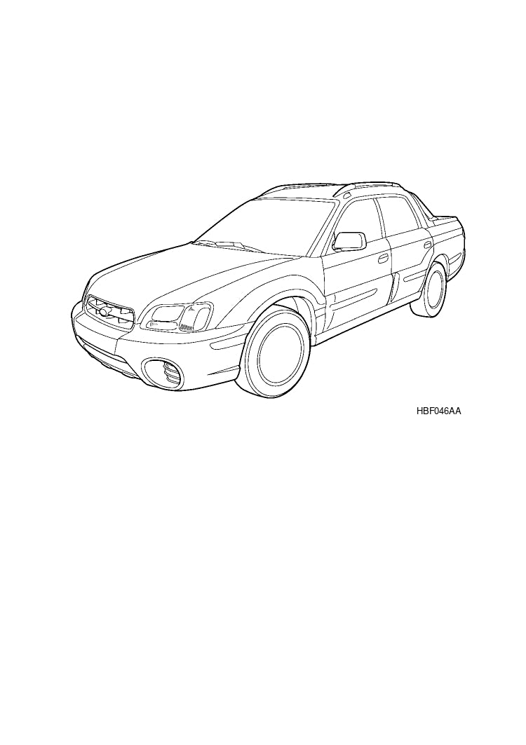 2003 Subaru Baja Manuel du propriétaire | Anglais