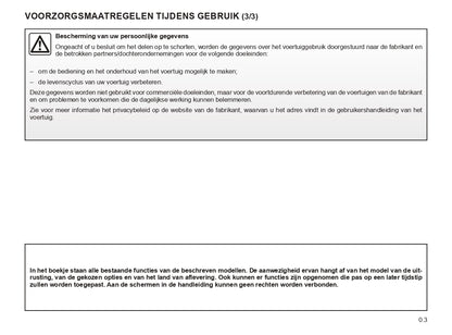 Renault OpenR Link User's Manual | Dutch