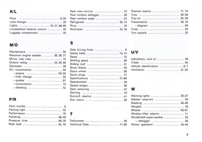 1983 Porsche 911 Turbo Owner's Manual | English