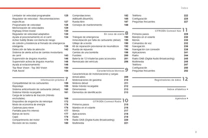 2022-2024 Citroën C5 Aircross Owner's Manual | Spanish