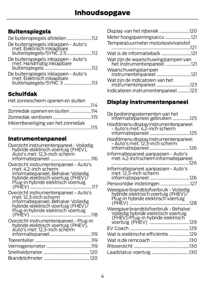 2022-2023 Ford Kuga Gebruikershandleiding | Nederlands