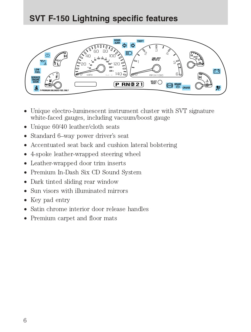 2004 Ford SVT F-150 Owner's Manual | English