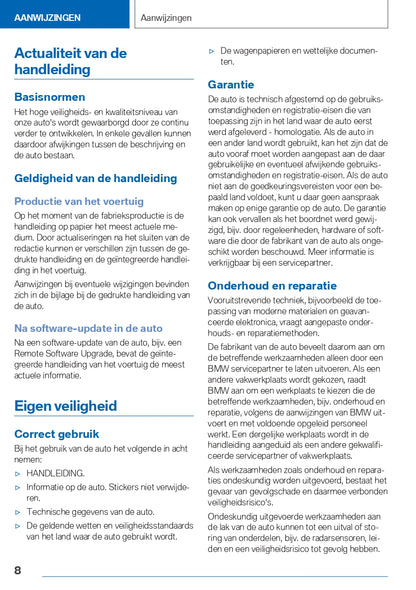 2021-2023 BMW iX3 Owner's Manual | Dutch